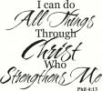 All Things Through Christ vinyl decal